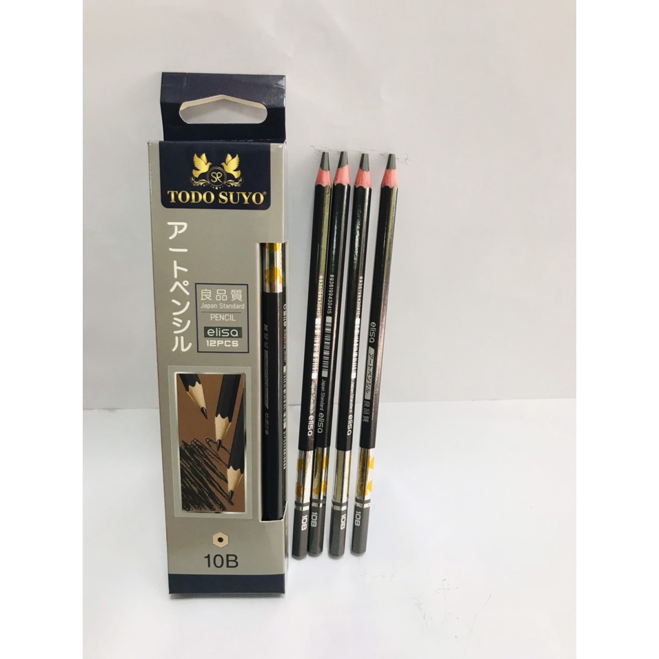 Combo 3 chiêc bút chì gỗ mềm Gstar ELISA 2B đến 10B