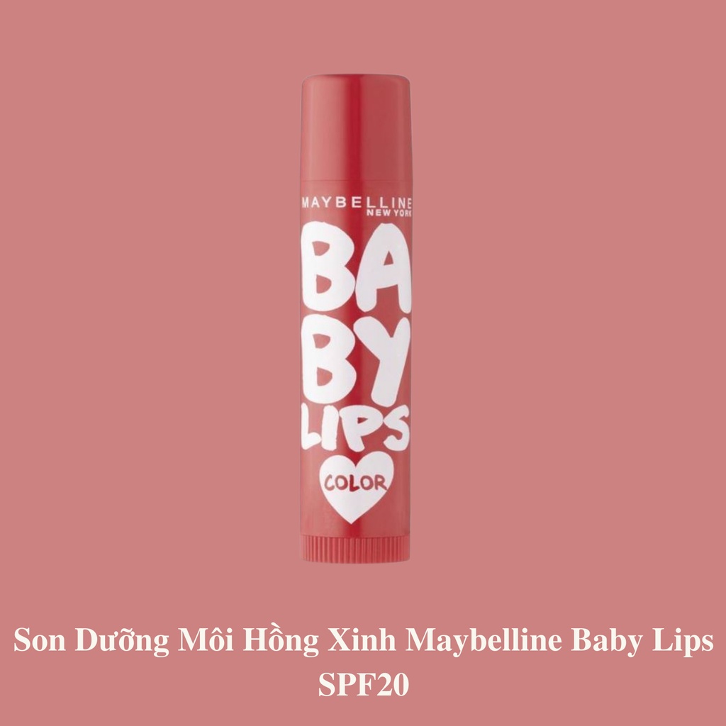 Son Dưỡng Môi Hồng Xinh Maybelline baby lips SPF20