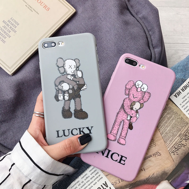Ốp điện thoại TPU in họa tiết cô bé cậu bé đáng yêu cho iPhone 8 7 6s 6 x XR XS Max Plus | BigBuy360 - bigbuy360.vn