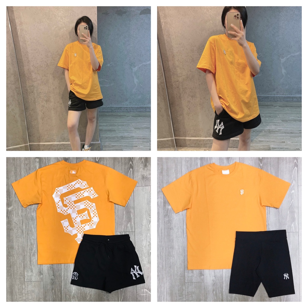 (Hàng xuất xịn) ÁO PHÔNG M/L/B CHECKERBOARD BACK LOGO SHORT SLEEVE T-SHIRT, 4 MÀU: ĐEN, TRẮNG, XANH, VÀNG full-tag-code