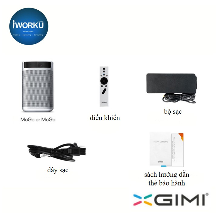 Máy chiếu mini XGIMI MoGo Pro  - hàng nhập khẩu chính hãng