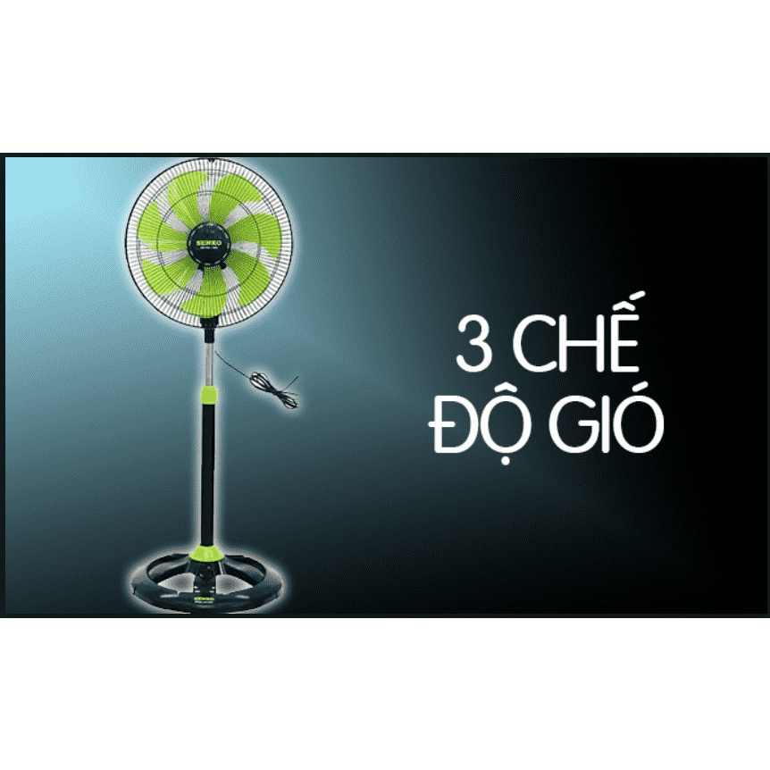 Quạt lỡ thân sắt 7 cánh Senko LTS1636/ DTS1607 bảo hành 24 tháng chính hãng