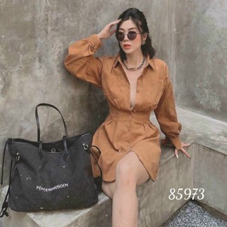 Đầm sơmi tay dài M/L/XL/2XL
