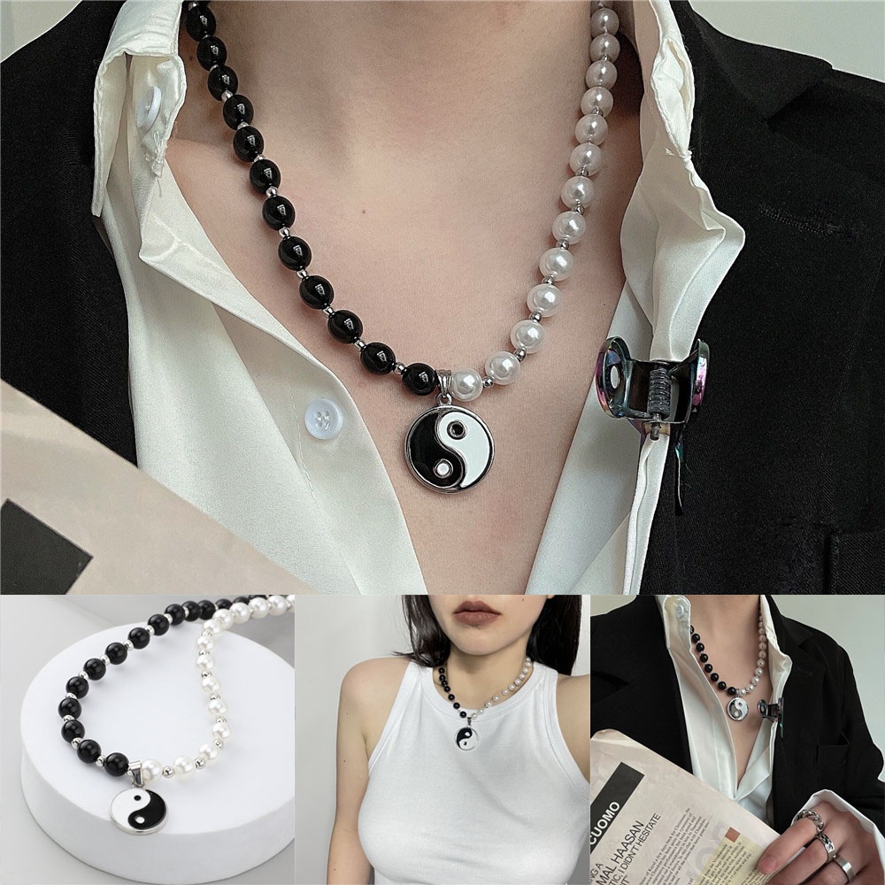 Vòng cổ mặt hình bát quái âm dương thời trang