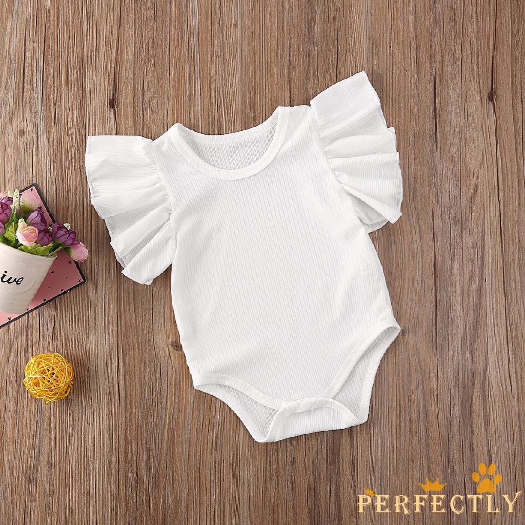 ✨QDA-0-18m Newborn Infant Baby Girl Cotton Romper Jumpsuit Bodysuit Summer Clothes Outift