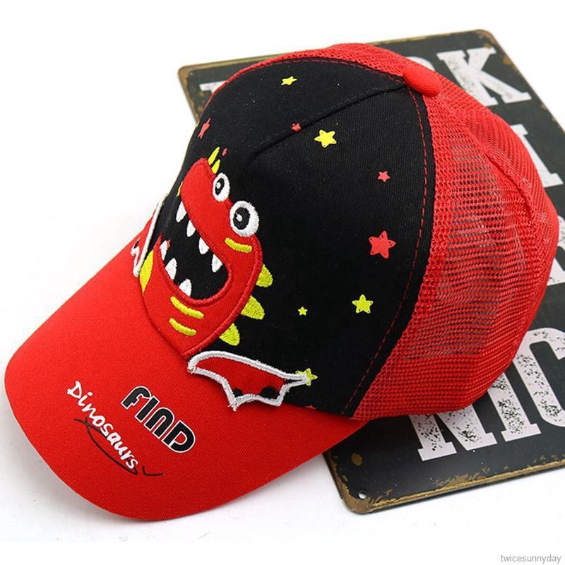 Nón chống nắng in hình khủng long dễ thương cho bé