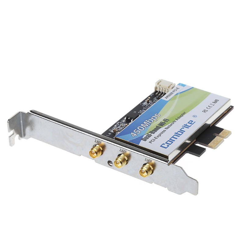 Card mạng PCI-E 2.4G + 5G Wifi 300 / 450m cho Intel Chuyên Dụng