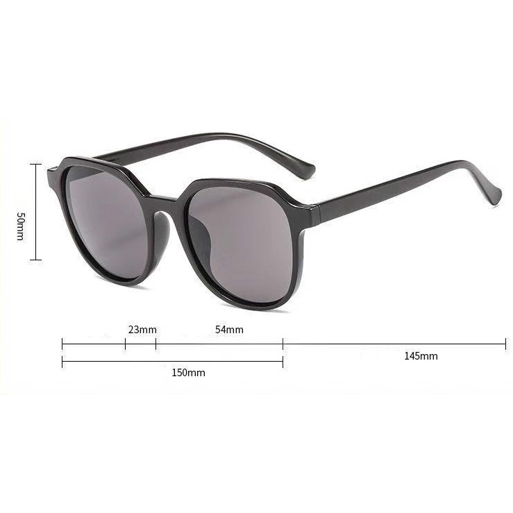 Kính râm màu đen phong cách Retro cá tính