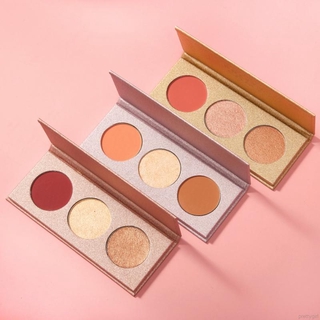 [Hàng mới về] Bảng phấn má hồng Pretty Comy 3 màu lâu trôi dễ lên màu