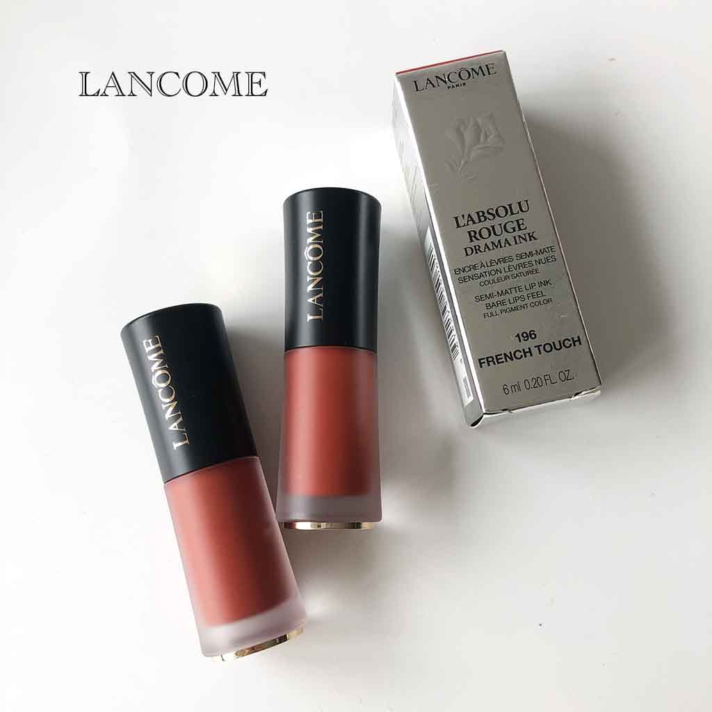 Son Môi Lancome Dạng Lỏng Mềm Mịn Màu Mờ Thời Trang #196 Son Tint & Vết Bẩn