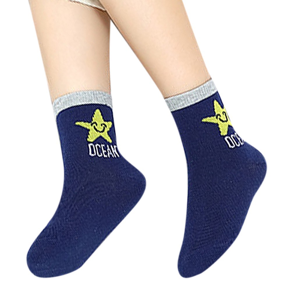 1 Đôi Tất Chống Trượt In Hình Hoạt Hình Dễ Thương Cho Bé Gái