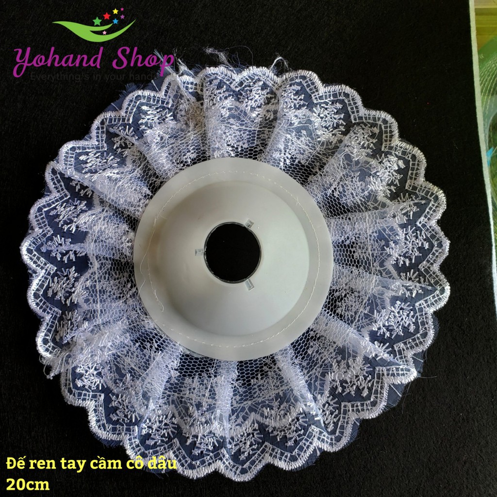Đế ren làm hoa cầm tay cô dâu (giá/ cái)