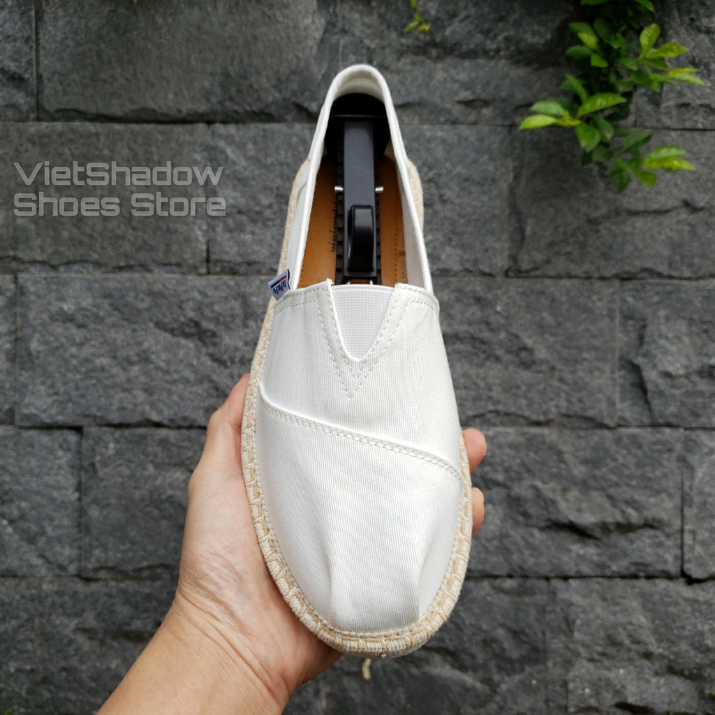 Slip on cói nam - Giày lười vải nam cao cấp - Vải thô 3 màu đen, xám và trắng ngà - Mã SP 2929 | BigBuy360 - bigbuy360.vn