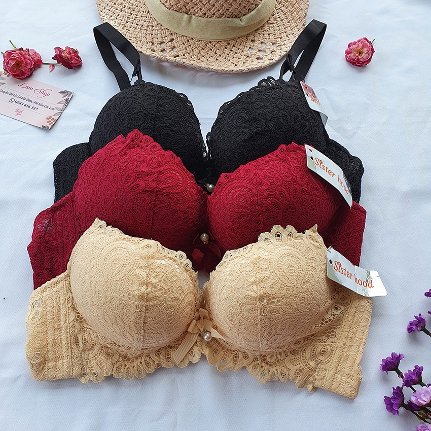 [X2] Áo Lót Ren Cao Cấp - Chất Ren Mềm - Không Gọng - Mút Mỏng