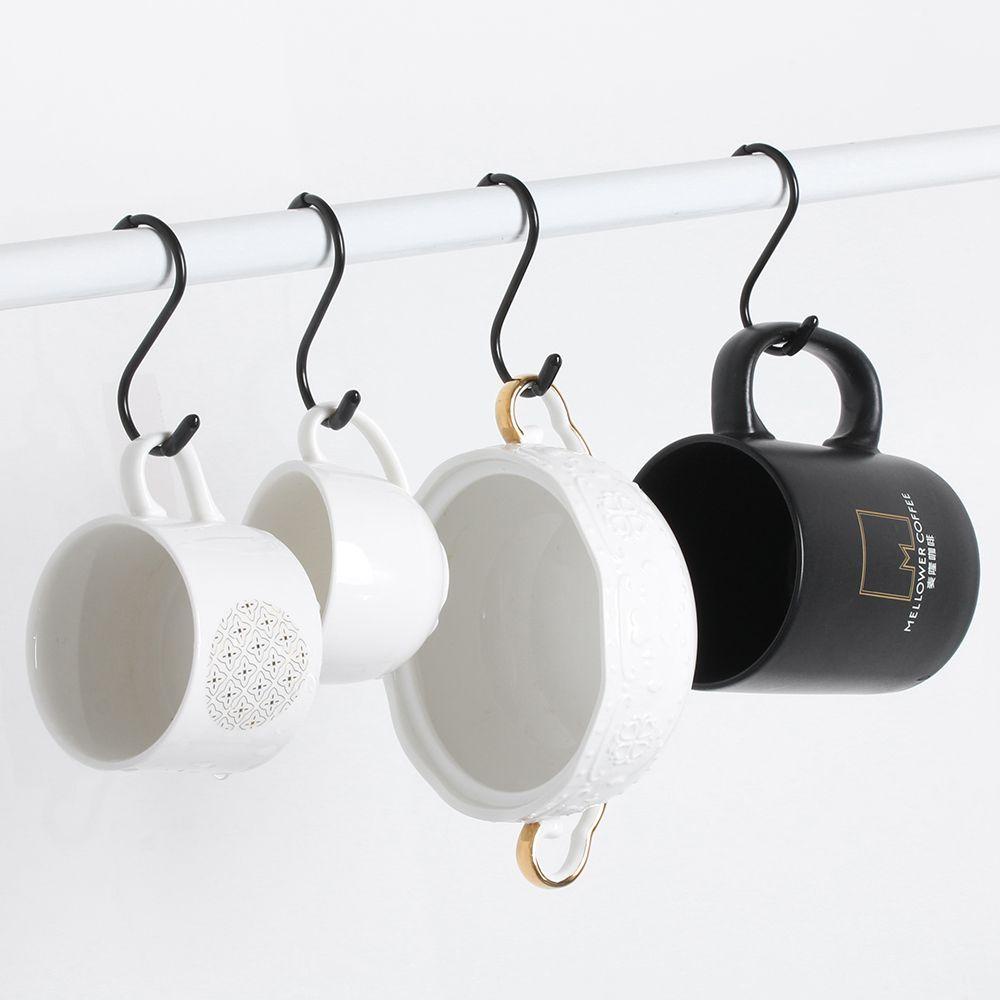 DIACHAVN Set 5 / 10 Giá Đỡ Inox Treo Đồ Hình Chữ S Tiện Dụng