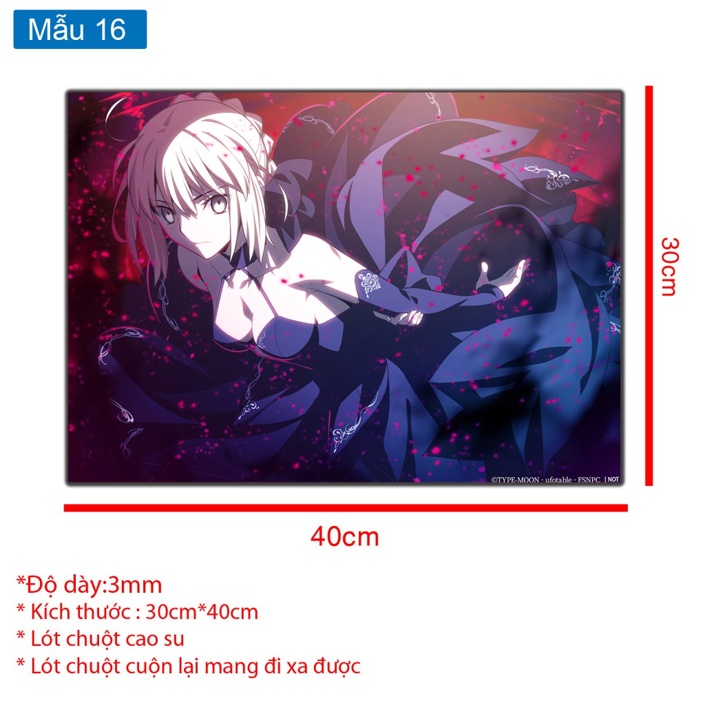 Mousepad Lót chuột A3 – fate/ grand order