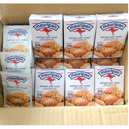 Men Nở, Men Khô Instant Mauripan 10g/gói, 5 gói/hộp