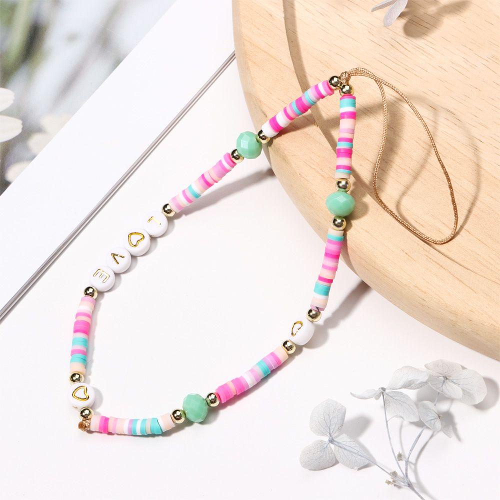 BTLIMER Dây Treo Điện Thoại Bằng Acrylic Nhiều Màu Đơn Giản