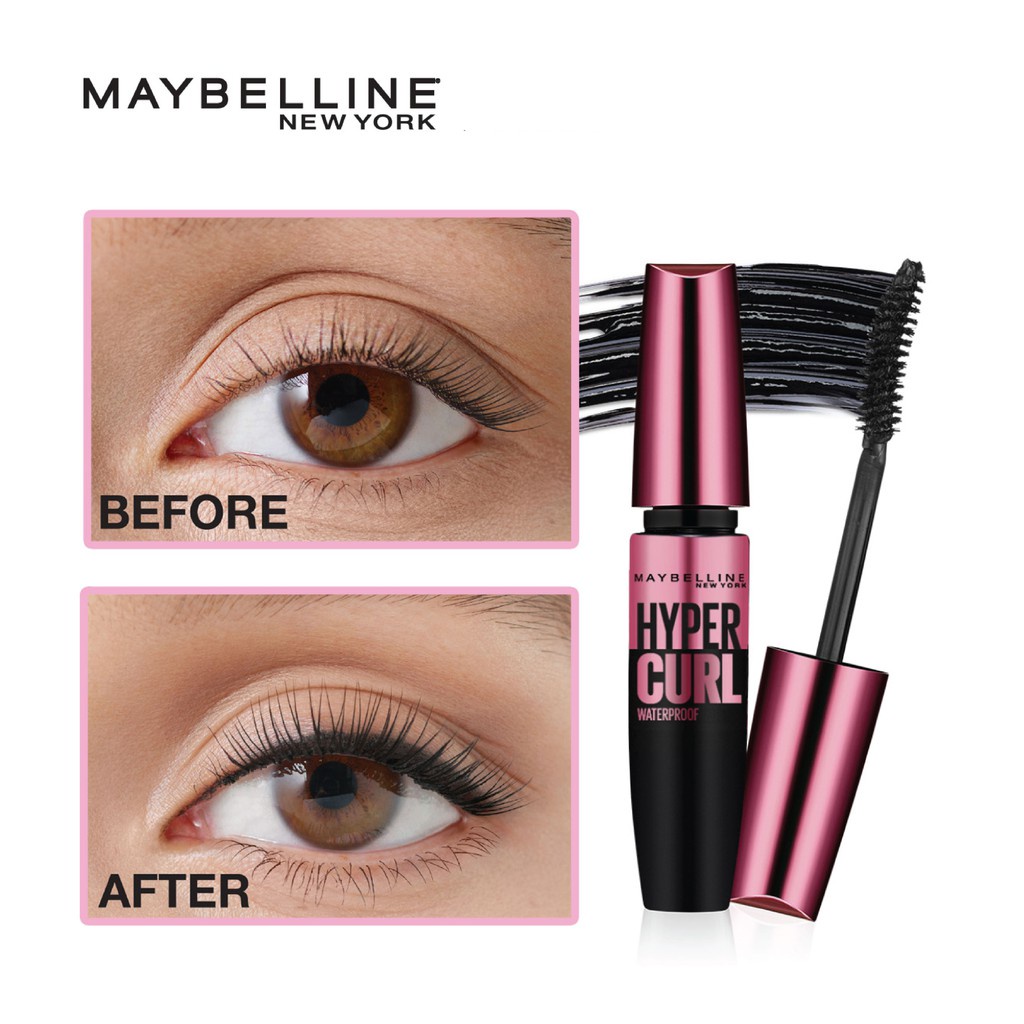 Mascara Maybelline HyperCurl chính hãng 100% 4R | Mascara uốn cong lông mi