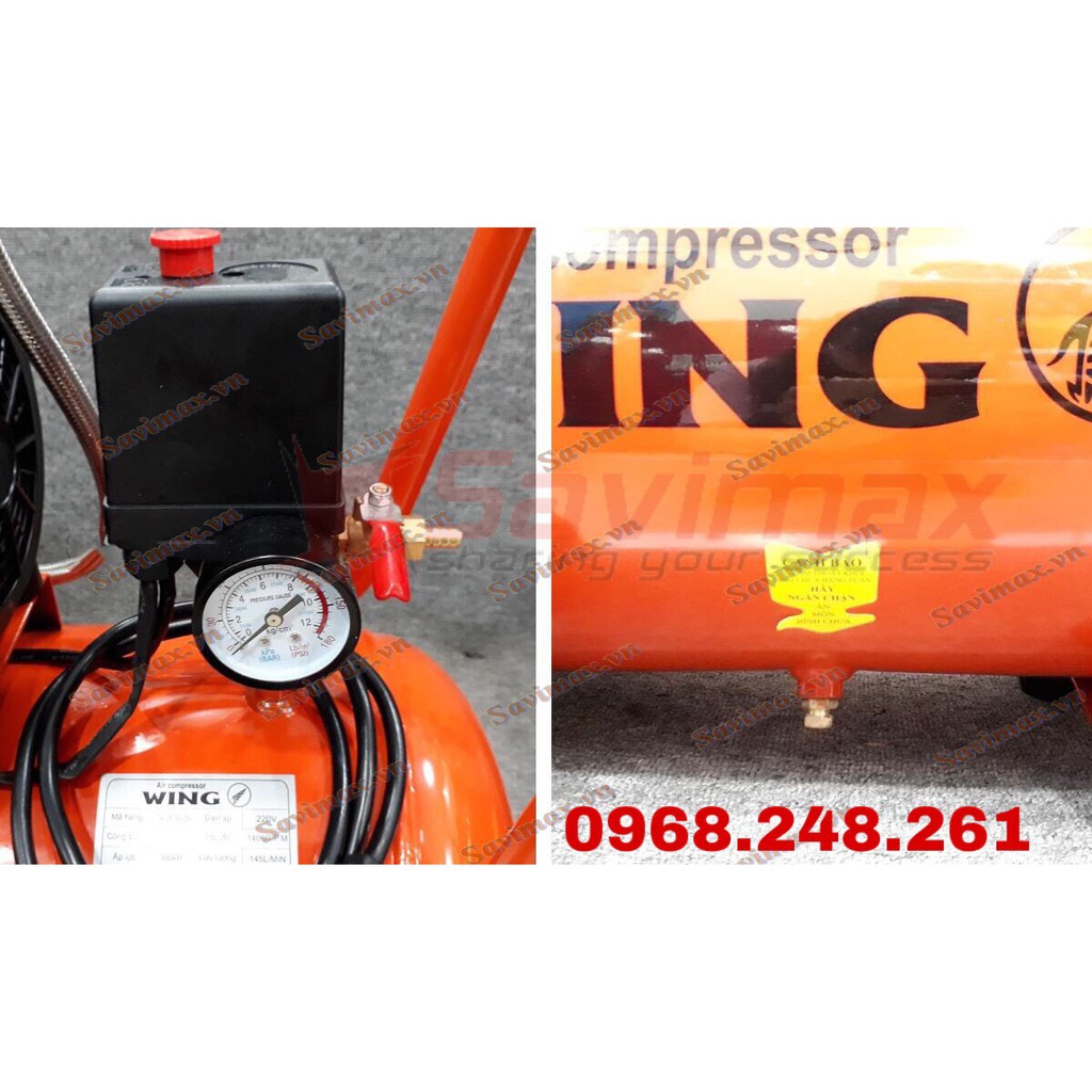 Máy nén khí giảm âm, không dầu Wing TW-OF750-25L | BigBuy360 - bigbuy360.vn