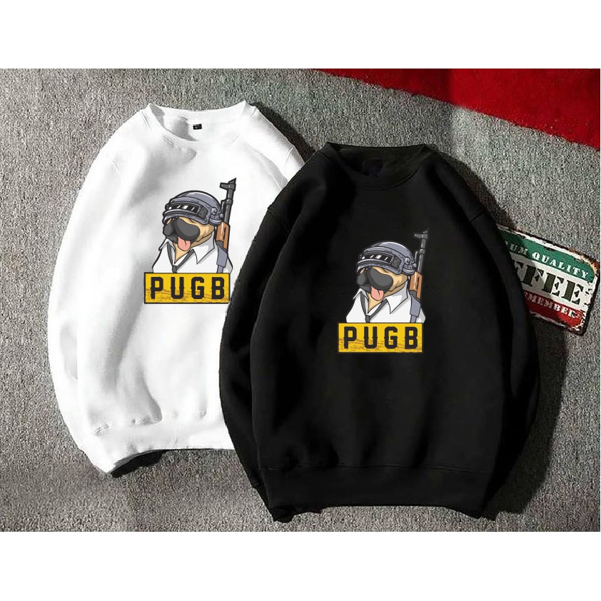 [Ấm như ôm gấu] Áo nỉ Sweater thu đông Pubg form suông rộng unisex nam nữ, cổ tròn, chất nỉ bông | BigBuy360 - bigbuy360.vn