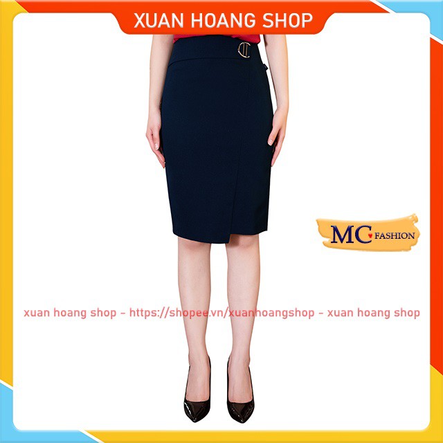 Chân Váy Công Sở Nữ Đẹp, Lưng Cao ,Bút Chì, Dáng Dài Ngắn, Size Đủ, Mc Fashion, Xanh Tím Than, Đen, Vải Co Giãn Cv0389