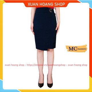 Chân Váy Công Sở Nữ Đẹp, Lưng Cao ,Bút Chì, Dáng Dài Ngắn, Size Đủ, Mc Fashion, Xanh Tím Than, Đen, Vải Co Giãn Cv0389
