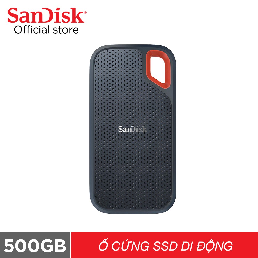 Ổ cứng SSD di động SanDisk Extreme 500GB / USB 3.1 cổng USB Type-C (SDSSDE60) | BigBuy360 - bigbuy360.vn