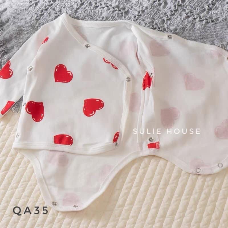 Body chip dài tay khuy chéo cho bé - QA35