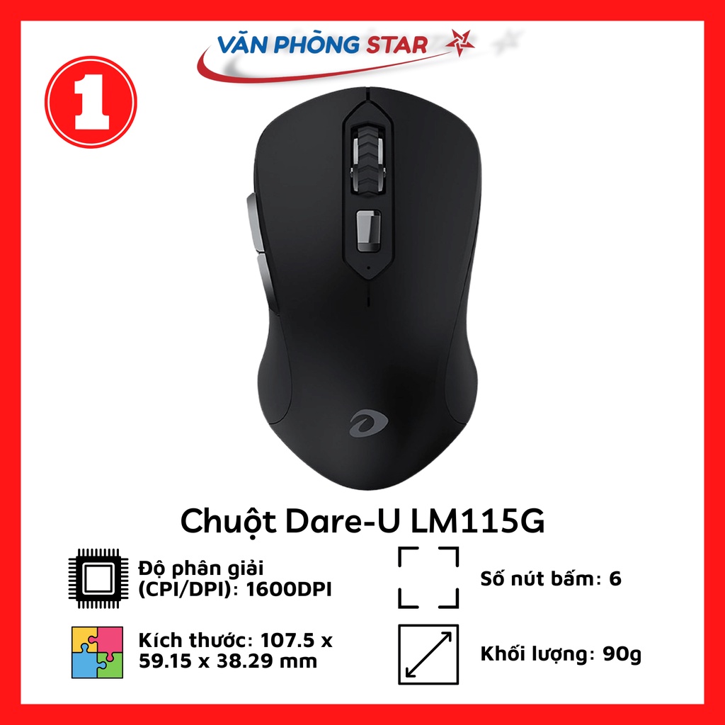 Chuột Dare-U LM115G chính hãng