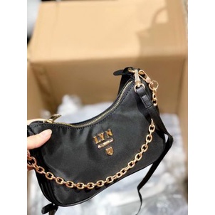 Túi xách nữ L.Y.N ROSEE nylon dáng thuyền đeo chóe kẹp nách đều xinh