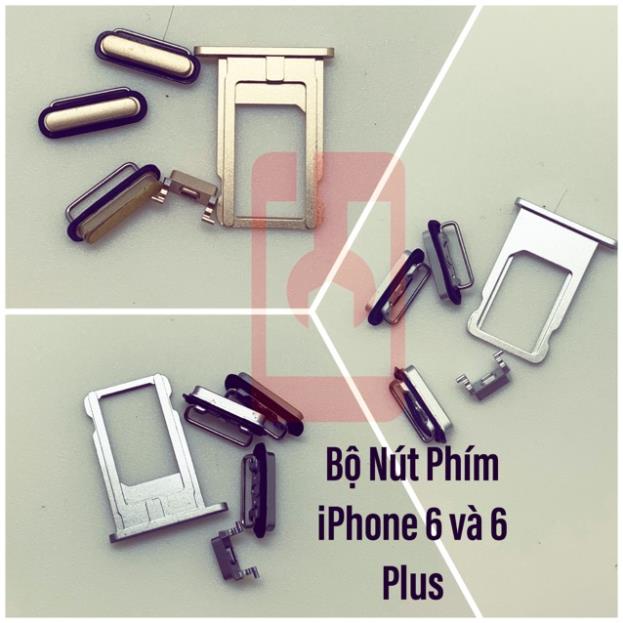 Bộ Nút Phím, khay sim Phone 6, 6p, 6s, 6s Plus, 7, 7, 8, 8p, x,xs,xsmax,