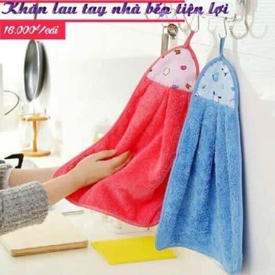 Khăn lau tay nhà bếp vải cotton, siêu thấm hút, sale giá rẻ vô địch, được chọn màu