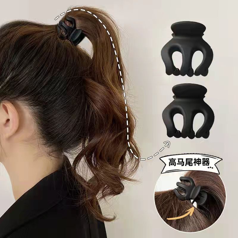 Jin Chen Kẹp Tóc Đuôi Ngựa Cỡ Nhỏ Hình Quả Bí Ngô/Cá Mập Phía Sau