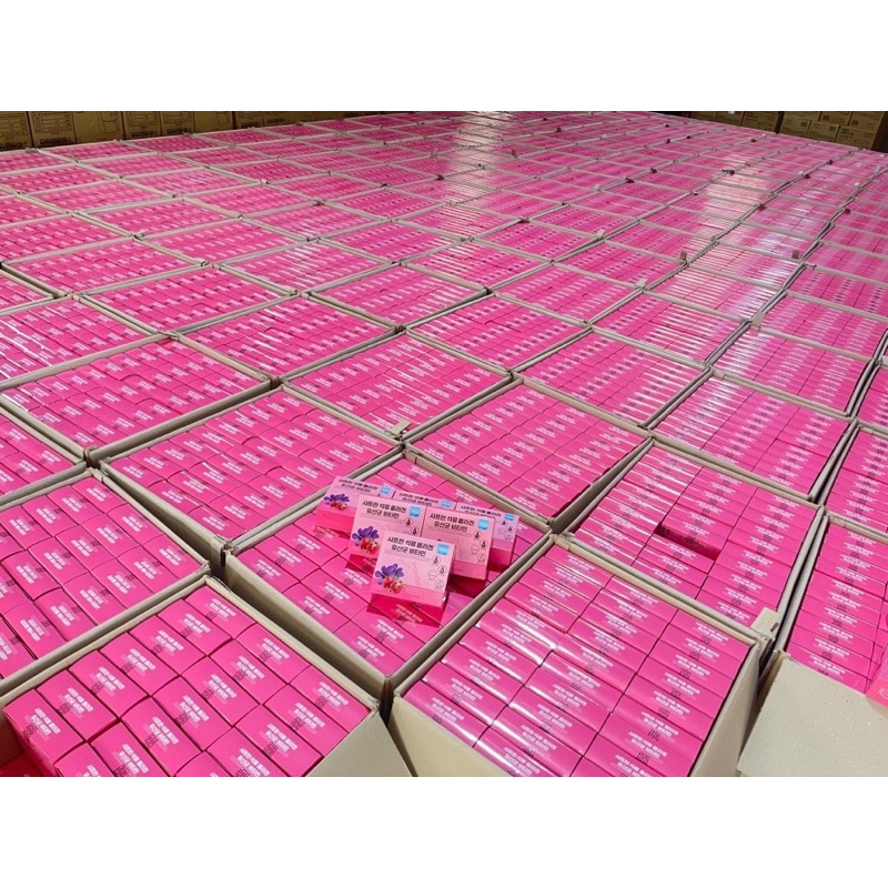 Collagen Uống Lựu Đỏ Nhụy Hoa Nghệ Tây Saffron Bio Cell Hàn Quốc  (Hộp 30 gói)