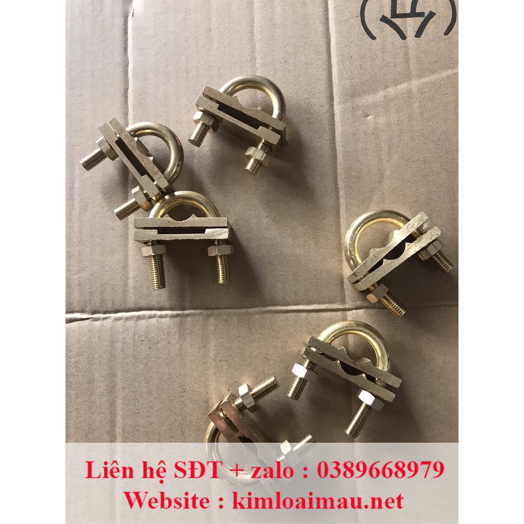 Kẹp tiếp địa, Kẹp chữ U bằng đồng vàng
