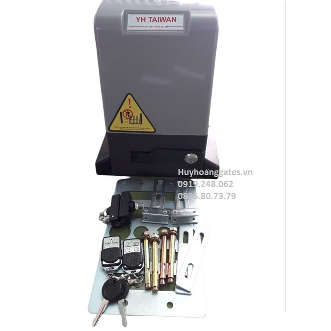 MÔ TƠ CỔNG TRƯỢT/ CỬA MỞ TỰ ĐỘNG YH 550W 1000KG, tặng 4m ray thép