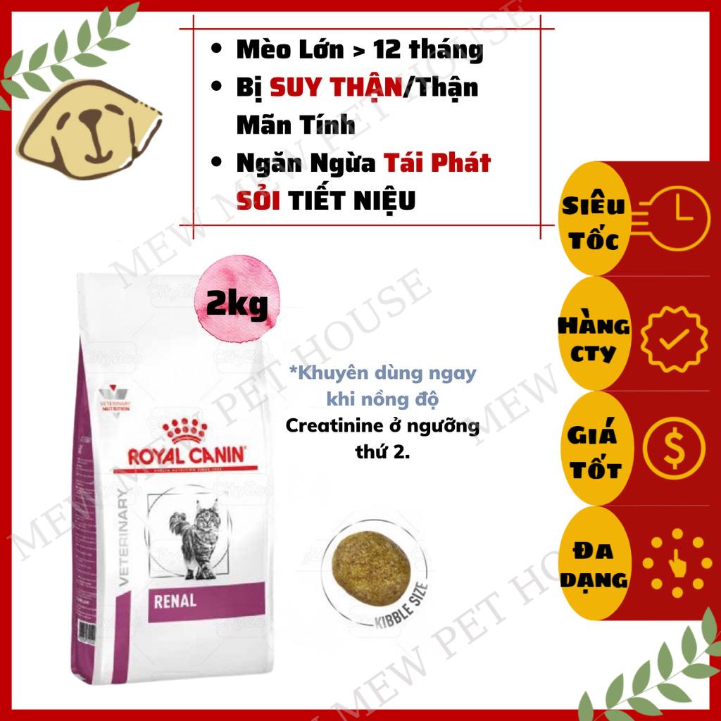 [CHÍNH HÃNG] [DATE XA] Thức Ăn Cho Mèo Bị Suy Thận ROYAL CANIN RENAL (2Kg)