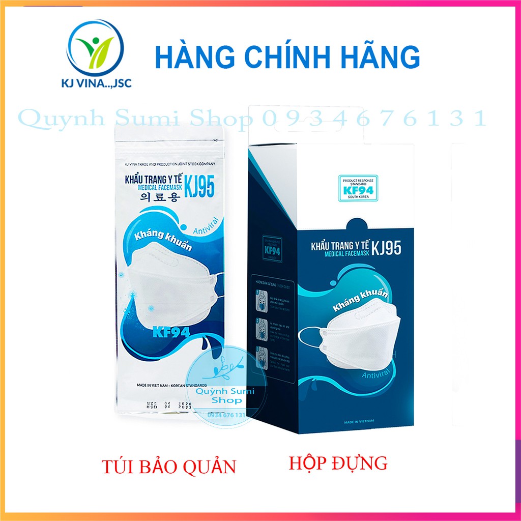 Khẩu Trang 3D Mask Form KF94 4 Lớp Kháng Khuẩn KJ95 Medical Facemask Chuẩn FDA - CE Công Nghệ Hàn Quốc Công ty KJ Vina | BigBuy360 - bigbuy360.vn