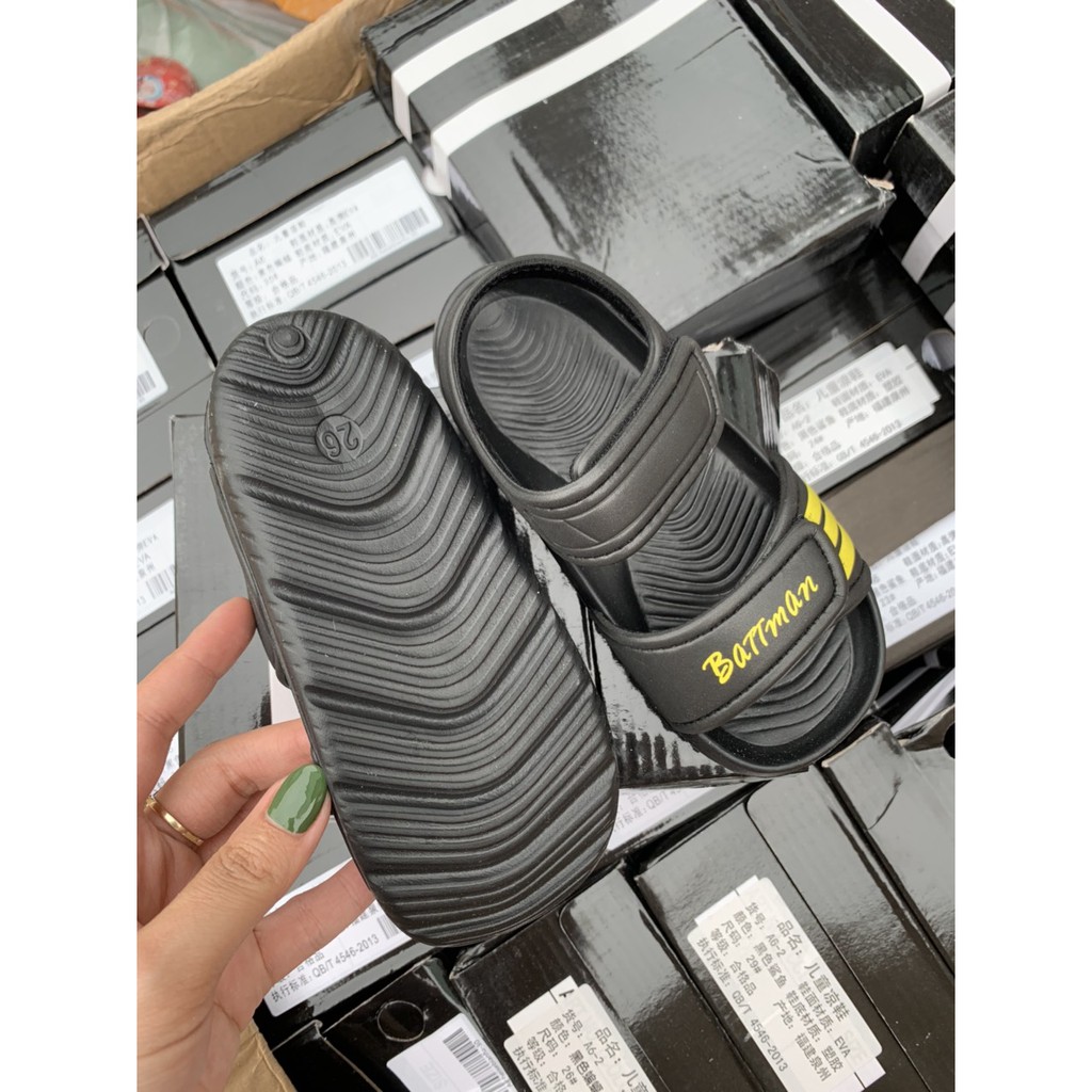 SANDAL QUAI DÁN BATMAN ĐEN