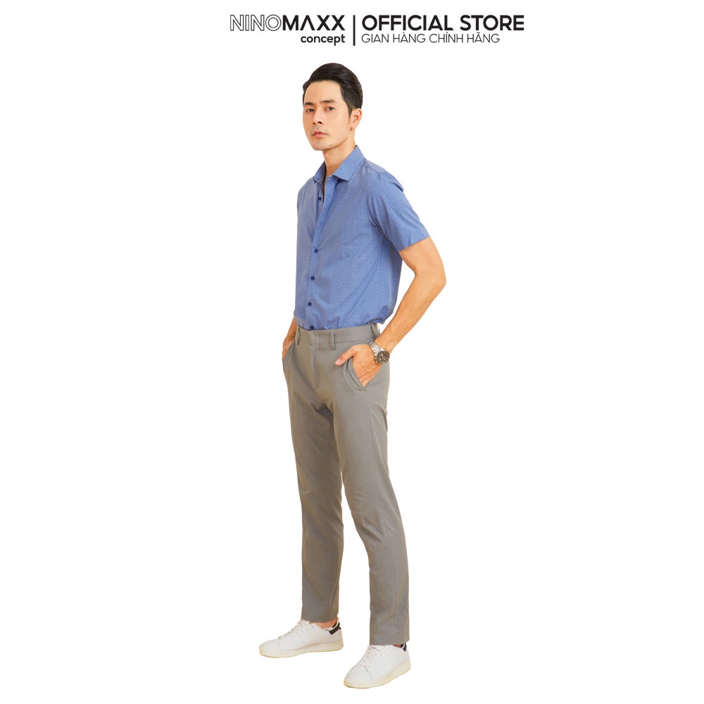 N&amp;M CLUB Áo Sơ Mi Nam Tay Ngắn chất liệu Bamboo cotton 2105046