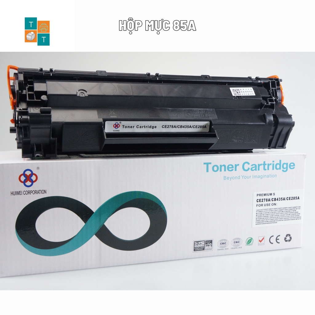Hộp mực in 85A HUIWEI dùng cho máy in HP Lase P1102/M1132 MFP HP P1005/P1006/P1007/P1008/1102 Canon LBP 6000/6018/6030/