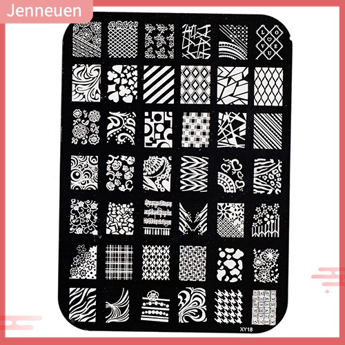 Khuôn In Họa Tiết Trang Trí Móng Tay Hình Hoa Trái Tim