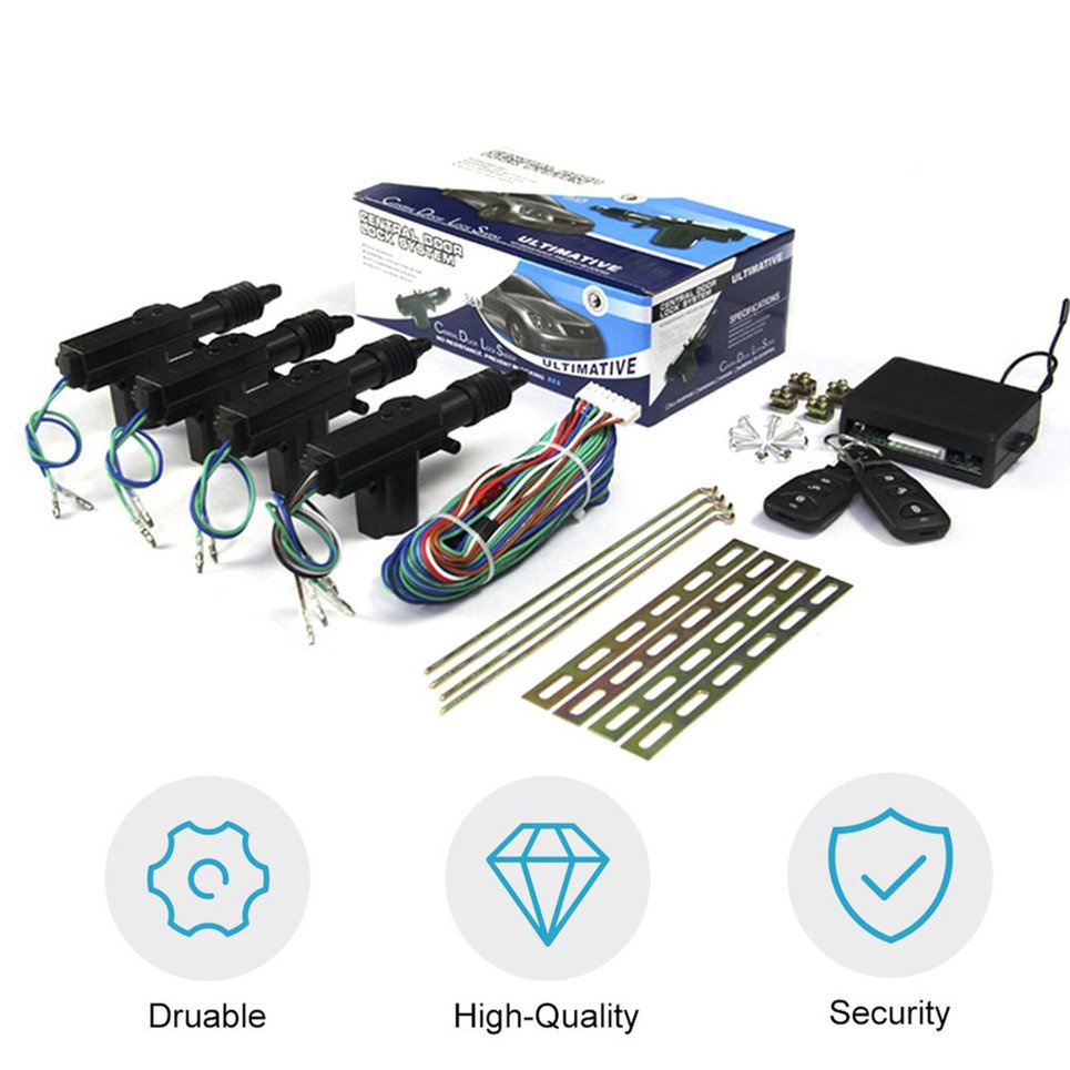 Complete Set Of Remote Control Central Lock Motor 12V With Remote Control
