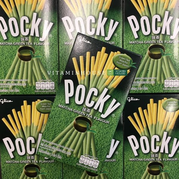 Bánh que Pocky Matcha Trà xanh Glico 35g - VITAMIN HOUSE