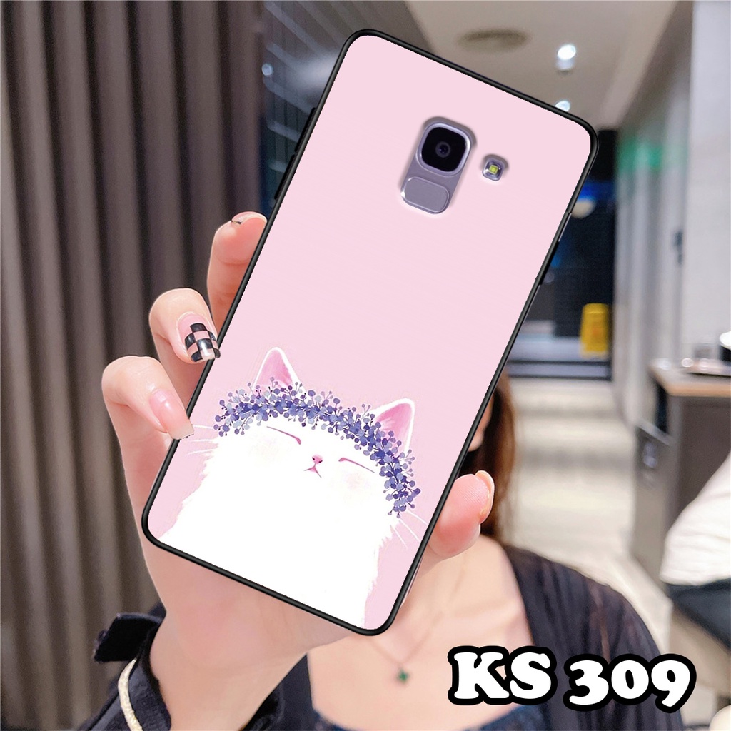 Ốp lưng Samsung A6 2018 - Samsung A6 Plus - Ốp Samsung in hình LoveCat - Chất liệu TPU siêu bền