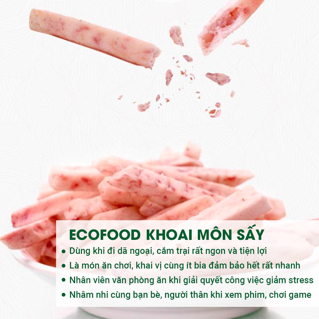 Khoai Môn Sấy 300G Ecofood - Đồ ăn vặt Việt Nam - An toàn vệ sinh thực phẩm