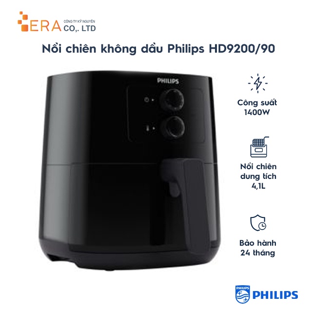 Nồi chiên không dầu Philips HD9200/90 2.4L