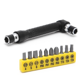 Pcf * 10 trong 1 ổ cắm tua vít hình chữ l đầu góc cờ lê giường đôi ổ torx vị trí phẳng