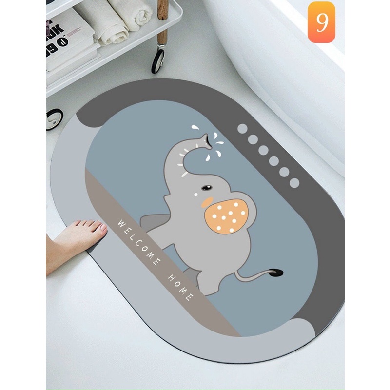 Thảm Silicon HÌnh Thú chống trượt❤FREESHIP❤Nhà tắm cao cấp...